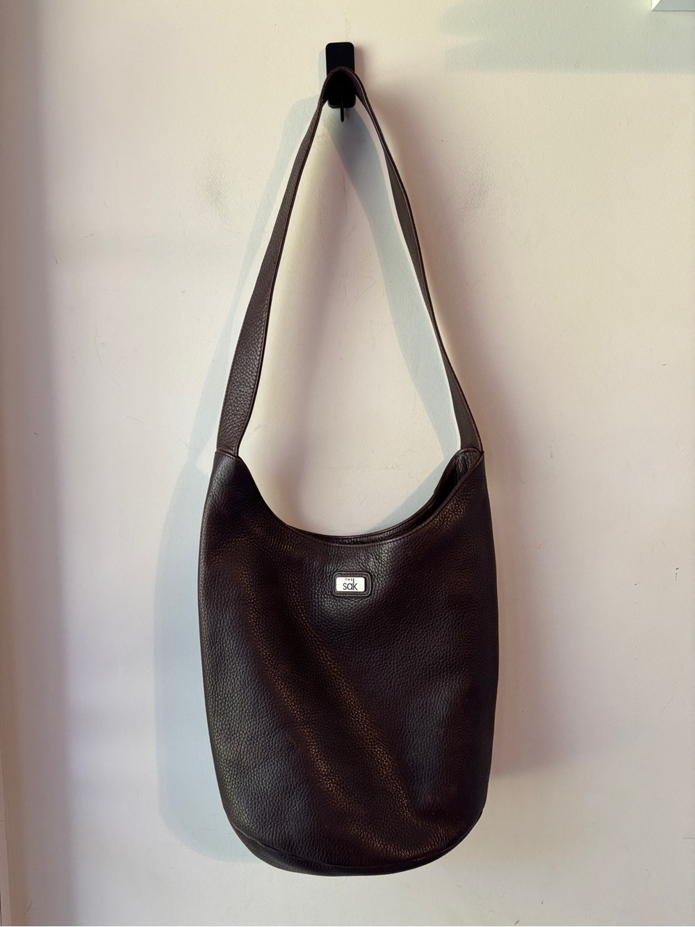 The Sak Brown Leather Satchel Shoulder Bag